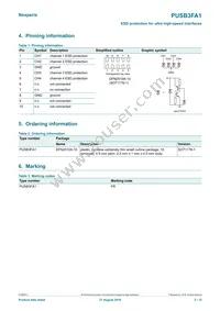 PUSB3FA1Z Datasheet Page 2