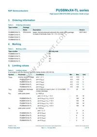 PUSBM5V5X4-TL Datasheet Page 3