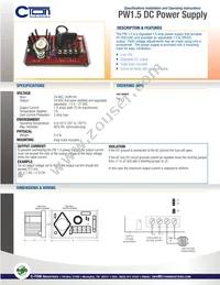 PW1.5 Datasheet Cover