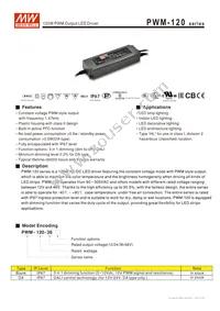 PWM-120-12DA Datasheet Cover