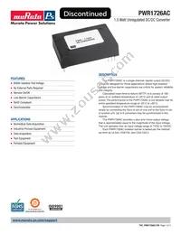 PWR1726AC Datasheet Cover