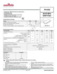 PX1002 Datasheet Cover