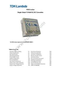 PXB15-48S3P3/NT Datasheet Cover