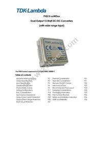 PXB15-48WD05/N Datasheet Cover