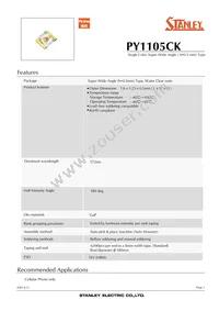 PY1105CK-TR Datasheet Cover