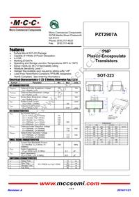 PZT2907A-TP Datasheet Cover