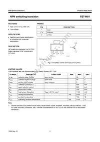 PZT4401 Datasheet Page 3