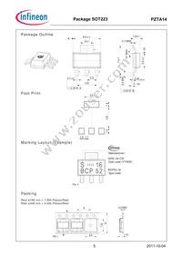 PZTA14E6327HTSA1 Datasheet Page 5