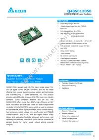 Q48SC12050NRDH Datasheet Cover