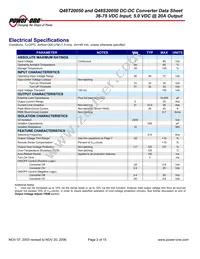 Q48T20050-NAC0G Datasheet Page 2