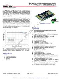 Q48T25018-NBB0 Datasheet Cover