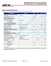 Q48T25018-NBB0 Datasheet Page 2