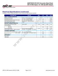 Q48T25018-NBB0 Datasheet Page 3