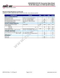 Q48T25033-NBB0 Datasheet Page 3