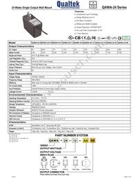 QAWA-24-5-US01 Datasheet Cover