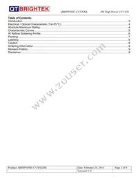 QBHP5050E-UV385BK Datasheet Page 2