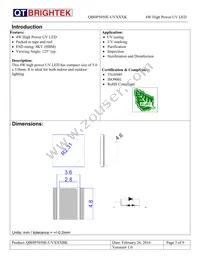 QBHP5050E-UV385BK Datasheet Page 3