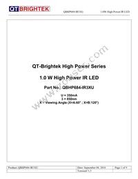 QBHP684-IR3AU Datasheet Cover