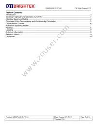 QBHP684UE-PCAU Datasheet Page 2