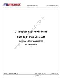 QBHP686-IWK-NW Datasheet Cover