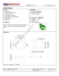 QBHP686-IWK-NW Datasheet Page 3