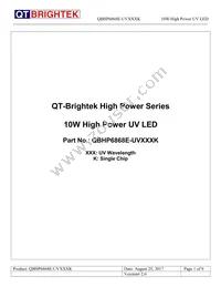 QBHP6868E-UV385K Datasheet Cover