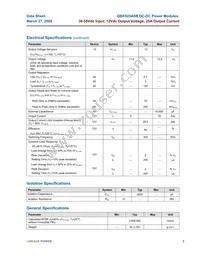 QBK025A0B1 Datasheet Page 3