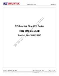 QBLP595-IW-2897 Datasheet Cover