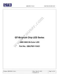 QBLP601-YAG1 Datasheet Cover