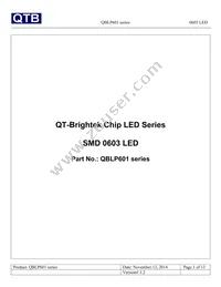 QBLP601-YG Datasheet Cover
