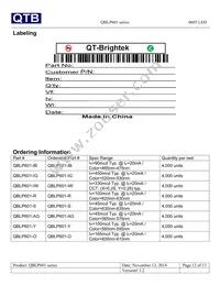 QBLP601-YG Datasheet Page 12