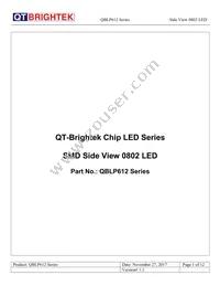 QBLP612-IG Datasheet Cover