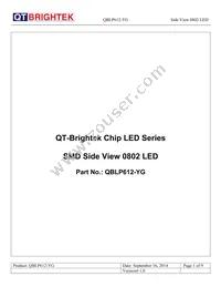 QBLP612-YG Datasheet Cover