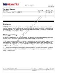 QBLP613-RIG-2790 Datasheet Page 12