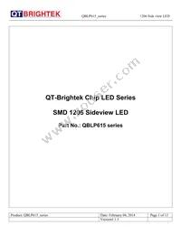 QBLP615-O Datasheet Cover