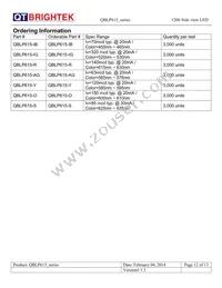 QBLP615-O Datasheet Page 12