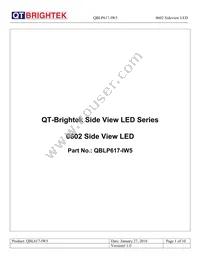 QBLP617-IW5 Datasheet Cover