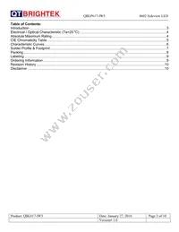 QBLP617-IW5 Datasheet Page 2