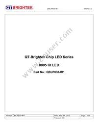 QBLP630-IR1 Datasheet Cover