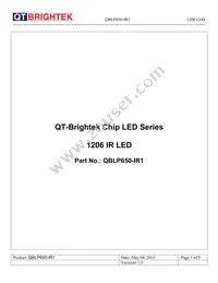 QBLP650-IR1 Datasheet Cover