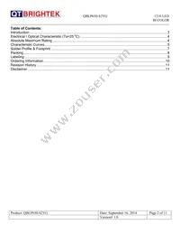 QBLP650-S2YG Datasheet Page 2
