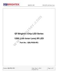 QBLP651-IR3 Datasheet Cover