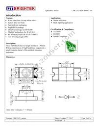 QBLP651-IW Datasheet Page 3