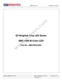 QBLP653-SAG Datasheet Cover