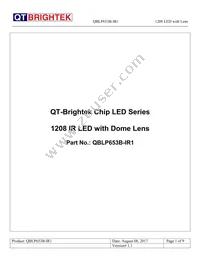 QBLP653B-IR1 Datasheet Cover