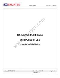 QBLP670-IR3 Datasheet Cover