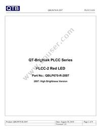 QBLP670-R-2897 Datasheet Cover