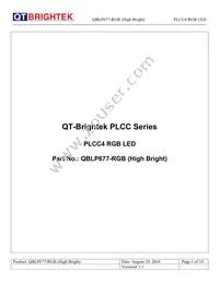 QBLP677-RGB (HIGH BRIGHT) Datasheet Cover