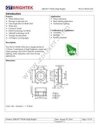 QBLP677-RGB (HIGH BRIGHT) Datasheet Page 3