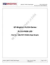 QBLP677-RGB2 (HIGH BRIGHT) Datasheet Cover